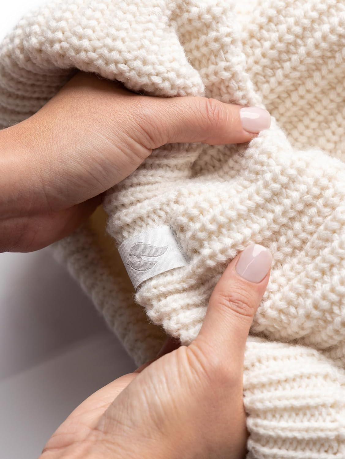 Heat Holders Winter Warm Thermal Boden Chunky Neck Warmer Womens One Size Light Grey