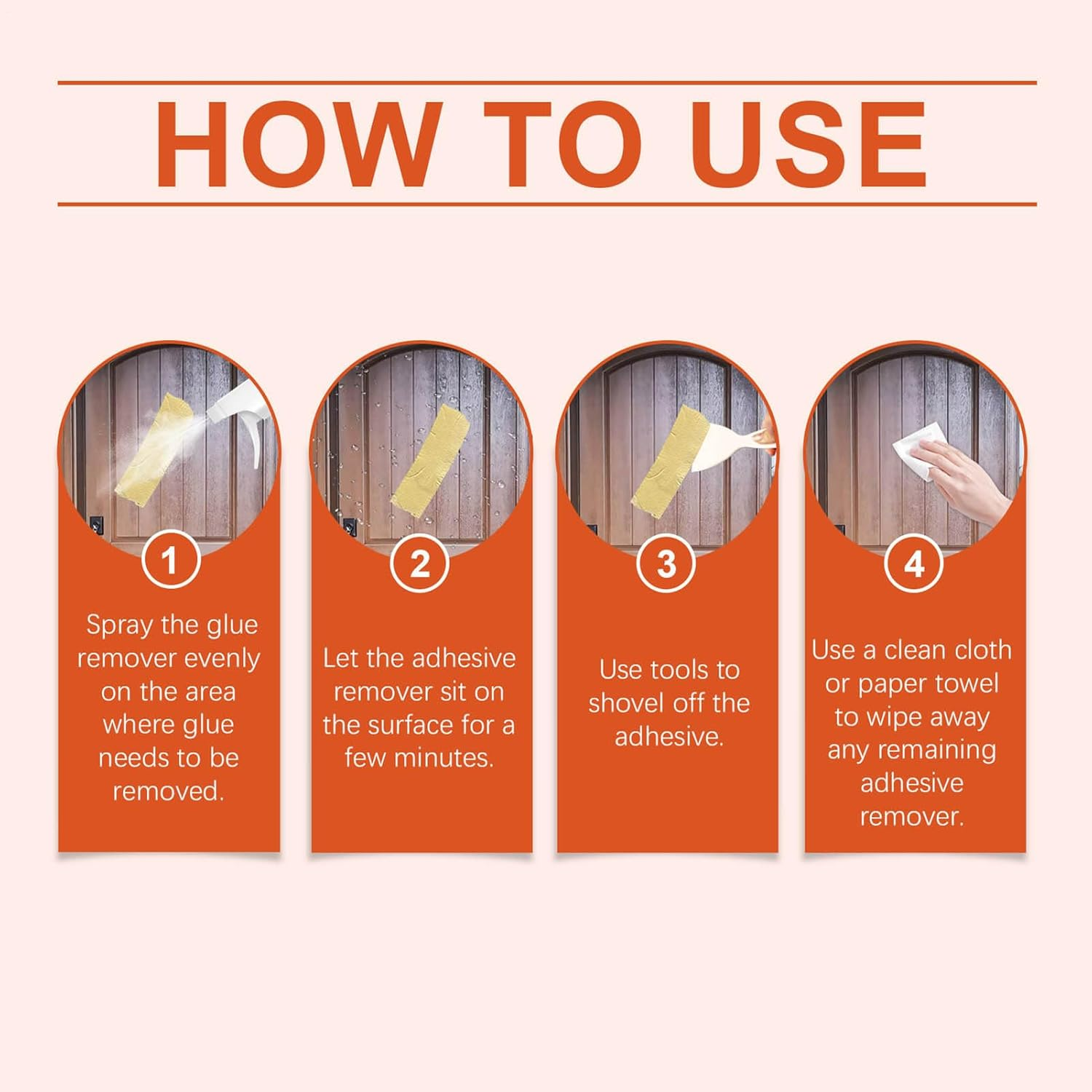 Wjnflqn Glue Gone Adhesive Remover | Labels Removal Solution | 100Ml Gentle Multipurpose Adhesive Remover for Tile Furniture Home Renovation Woodworking Wall Mirror Window Door Floor image number 1