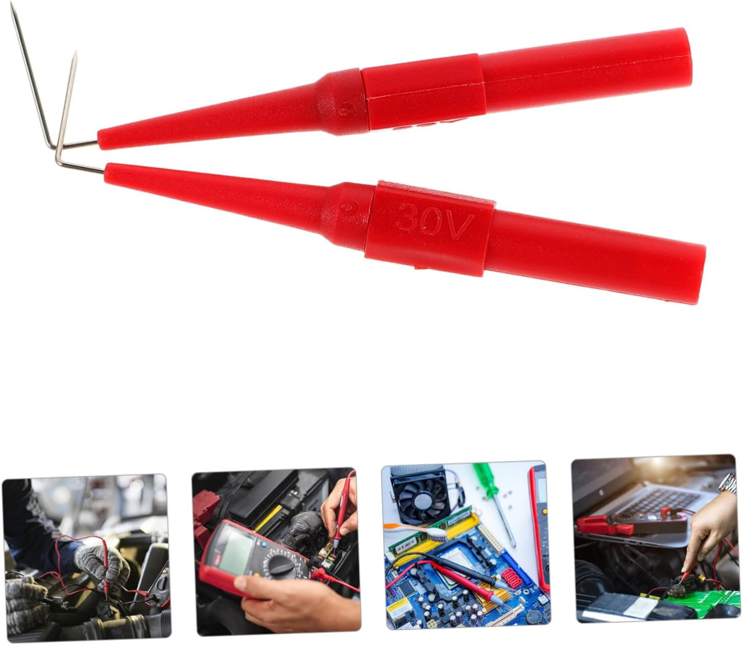 SOESFOUFU 2Pcs Back Probe Pins Test Probes for Automotive Repairing Test Pin Electric Cover Tools Leads Multimeter Kit image number 2