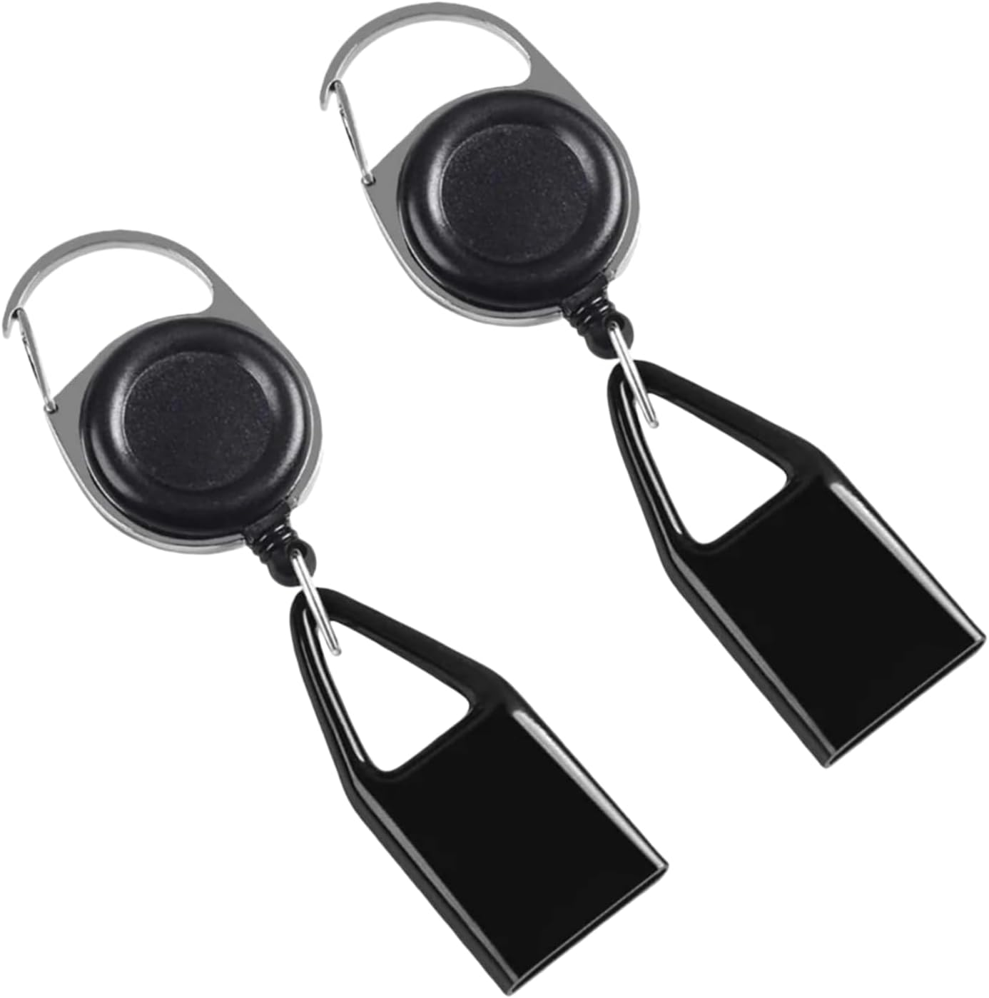 2Pcs Pants Lighter Clip, Black Retractable Lighter Belt, anti Lost Retractable Cover, Keychain Belt, Leash for Fishing Hiking, Protective Cover for Camping, Leash image number 1