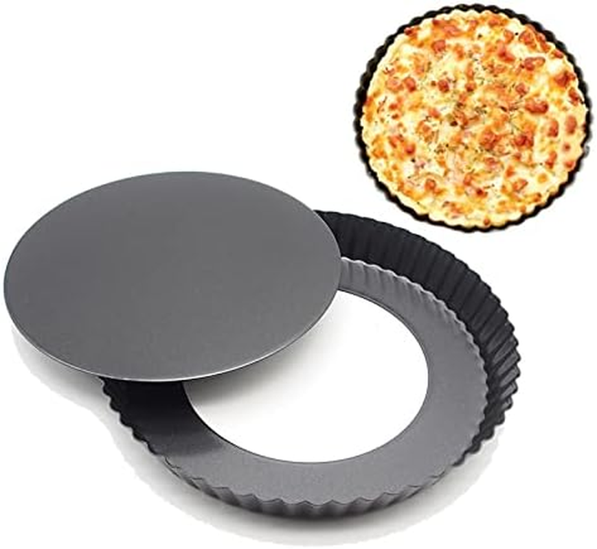 9 Inch Pizza Pie Pan Removable Bottom Baking round Cake Mold Christmas Baking Dishes Kitchen Tools Zhengpingpai image number 1