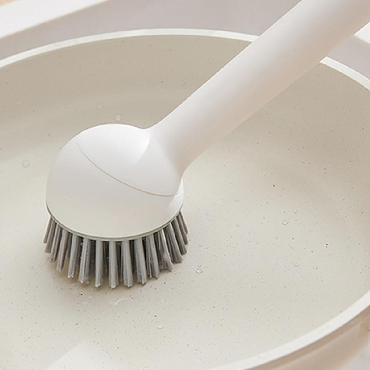 Enwye Rotatable Long-Handled Pot Brush Dishware Brush Suitable for Bowls, Plates, Pots, Sinks, Ovens, and Other Kitchen Utensils image number 2