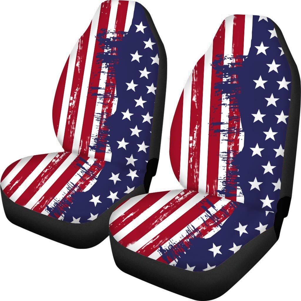 TOADDMOS Bright Blossoms Colorful Boho Floral Print Car Seat Covers for Women,Universal Auto Front Seats Protector Fits for Car,Suv Sedan,Truck