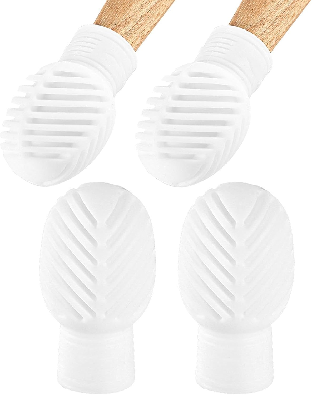 Humdcdy Drum Stick Dampeners - Silicone Drumstick Tips for Mute Clacking Sound - Musical Instruments Accessory, Silicone Drumstick Tips, Mute Clacking Sound for Silencing Drumming