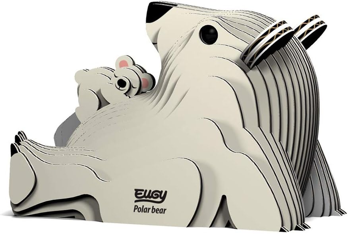 EUGY 052 Polar Bear 3D Puzzle - 30 Piece Eco-Friendly Educational Toy Puzzle for Boys, Girls & Kids Ages 6+ image number 4