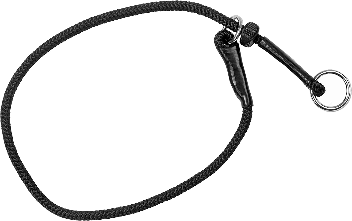 Dingo Gear Choke Collar for Dog Training Handmade of Cord with a Limiter, Waterproof Black S04062, XL image number 2