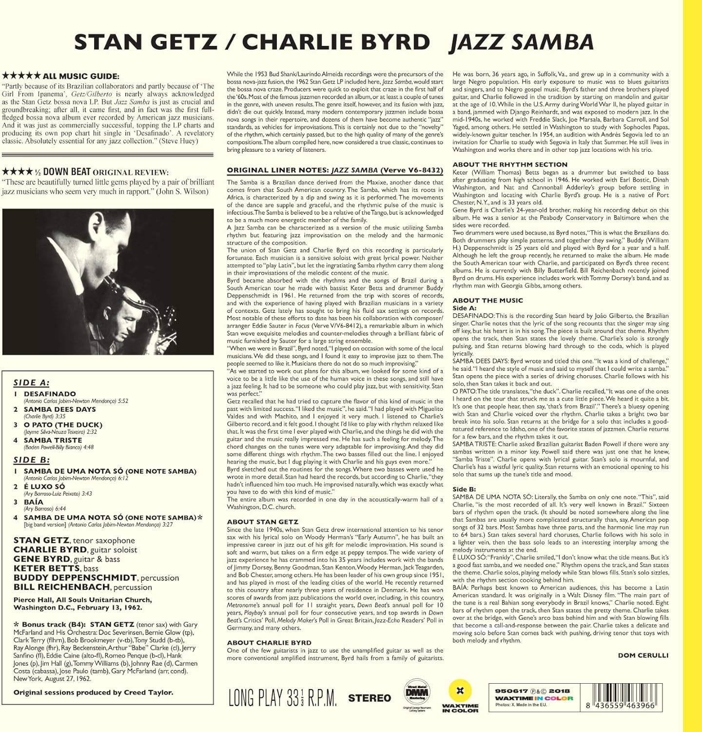 Jazz Samba (180G/Limited Edition/Solid Blue Vinyl/Bonus Track/Unique Sticker) image number 3