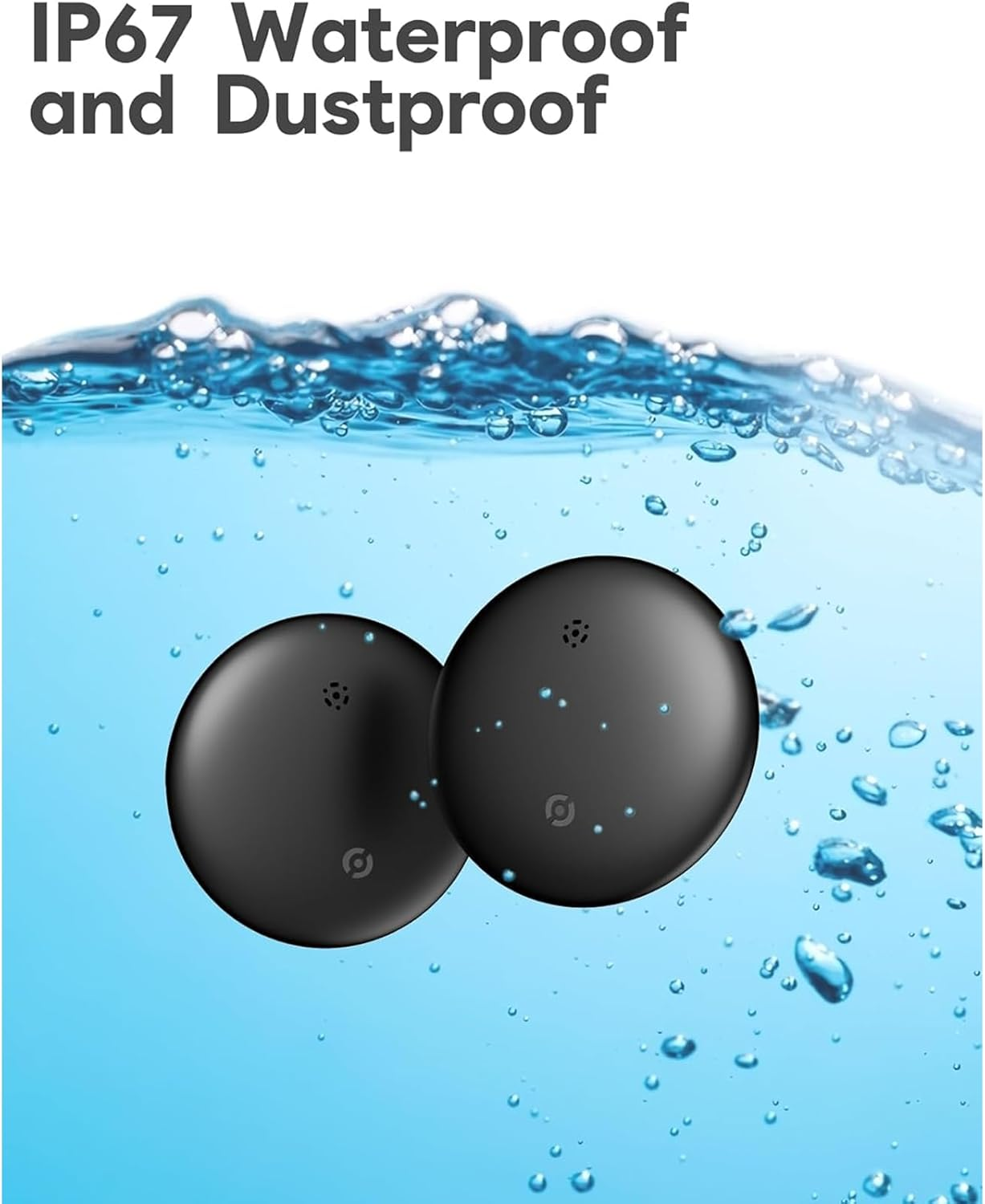 Android Smart Bluetooth Tracker (2025) Compatible Airtag with Google Find My Device, Air Tracker Tags for Android, Key Finder GPS Item Locator for Keys, Bags, Luggage, IP67 Waterproof, with Lanyard