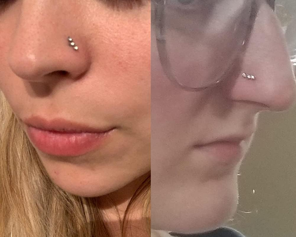 QWALIT Nose Piercing Kit Gold Nose Ring Piercing Kit Self Nose Piercing Kit at Home Nose Piercing Kit with Nose Rings Disposable Nose Piercing Gun Kit Nose Piercing Needle Kit Silver Nose Rings Hoops image number 5