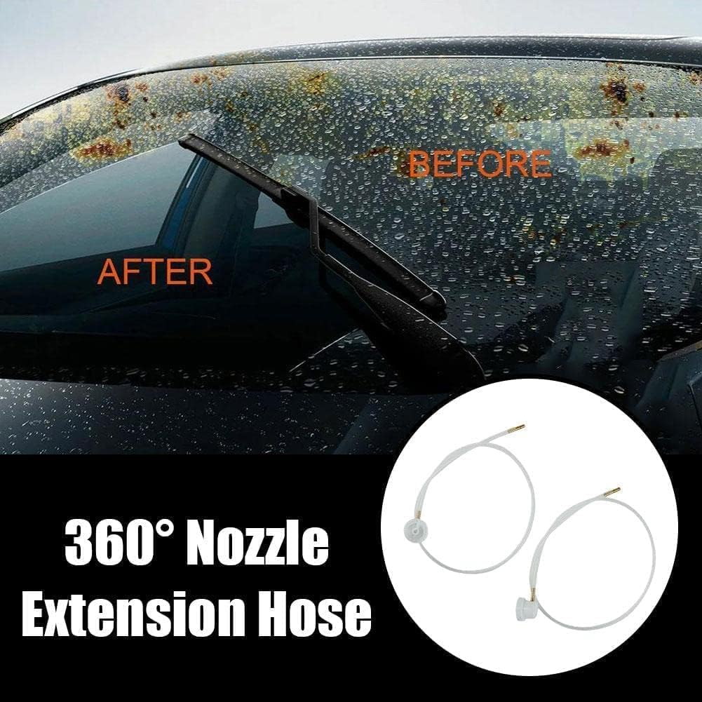 2 Pcs 2Xaerosol Nozzle W/ 19.69In. 360 Degrees Extension Hose for Male Stem Spray Cans Fluid Auto Car Nozzle Film 4.5Mm Extension H3C9 image number 6