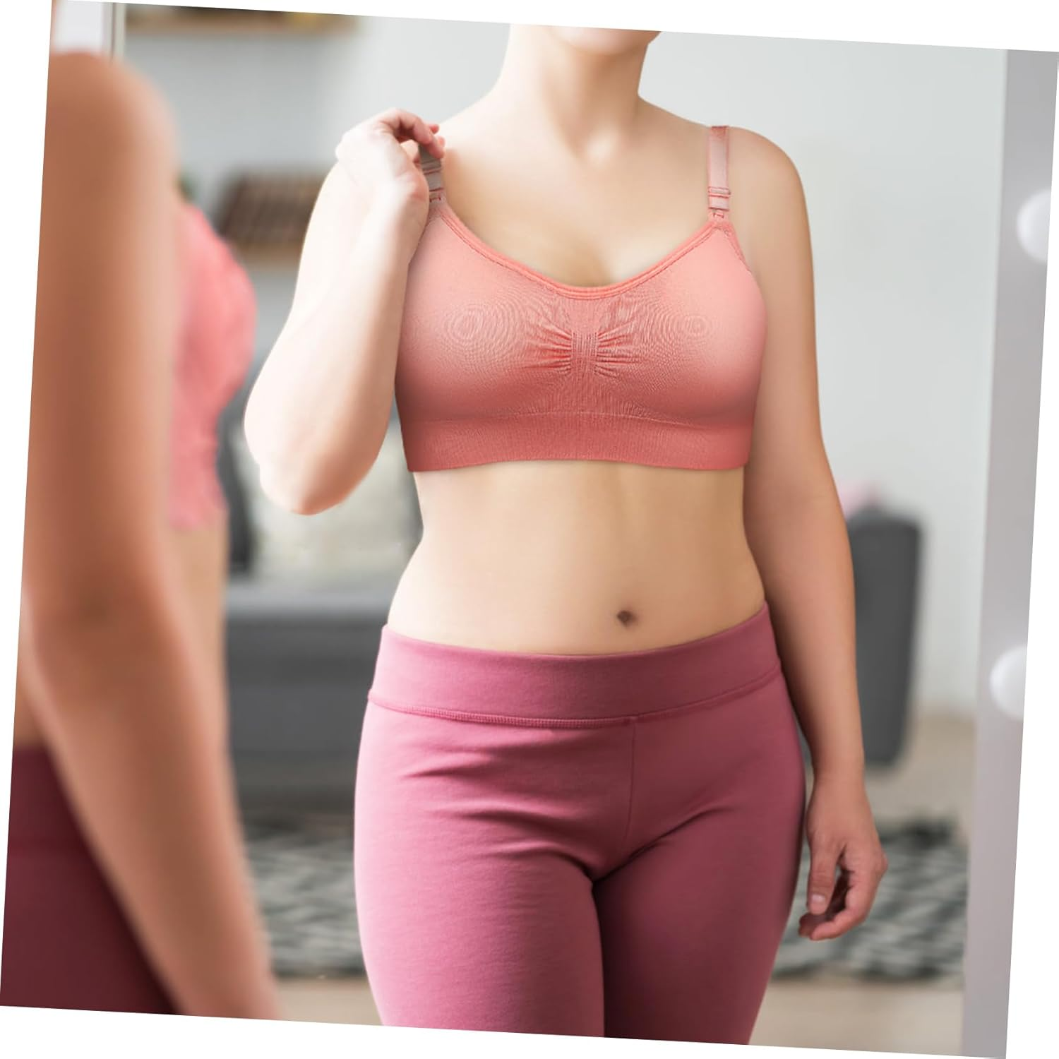 BESTYASH 3Pcs Nursing Bras Breastfeeding Bras Maternity Nursing Bras Pregnancy Pumping Bras Moms Bras with Extenders Size M image number 2