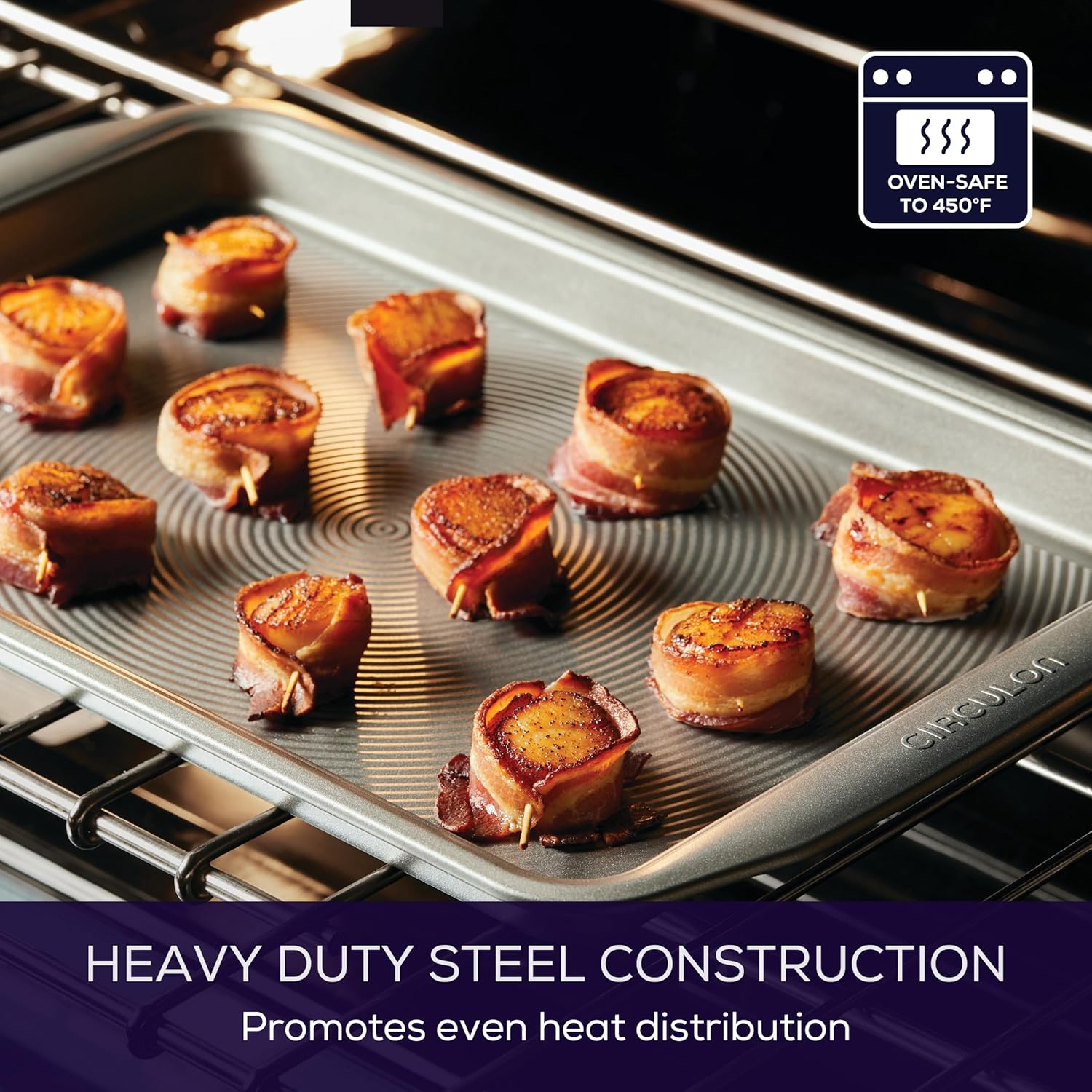 Circulon Nonstick Bakeware, Nonstick Cookie Sheet/Baking Sheet - 10" X 15", Gray