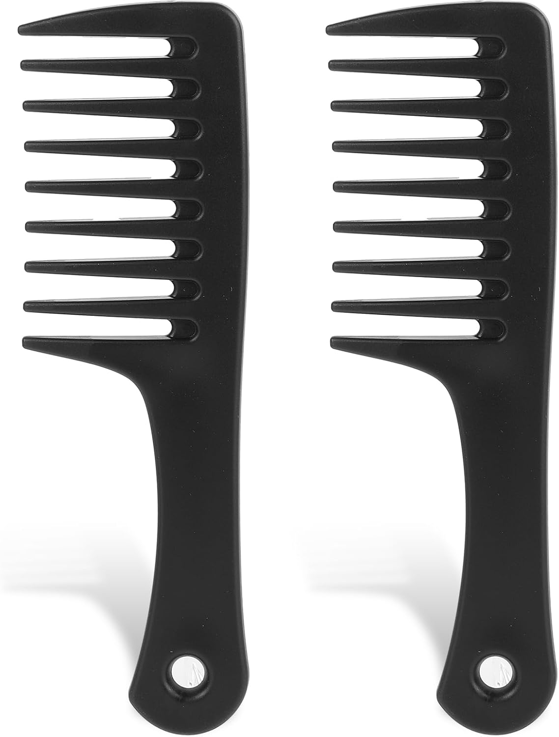 Wide Tooth Comb 2 Pack - Portable Travel Detangling Comb for Curly, Long & Wet Hair image number 4