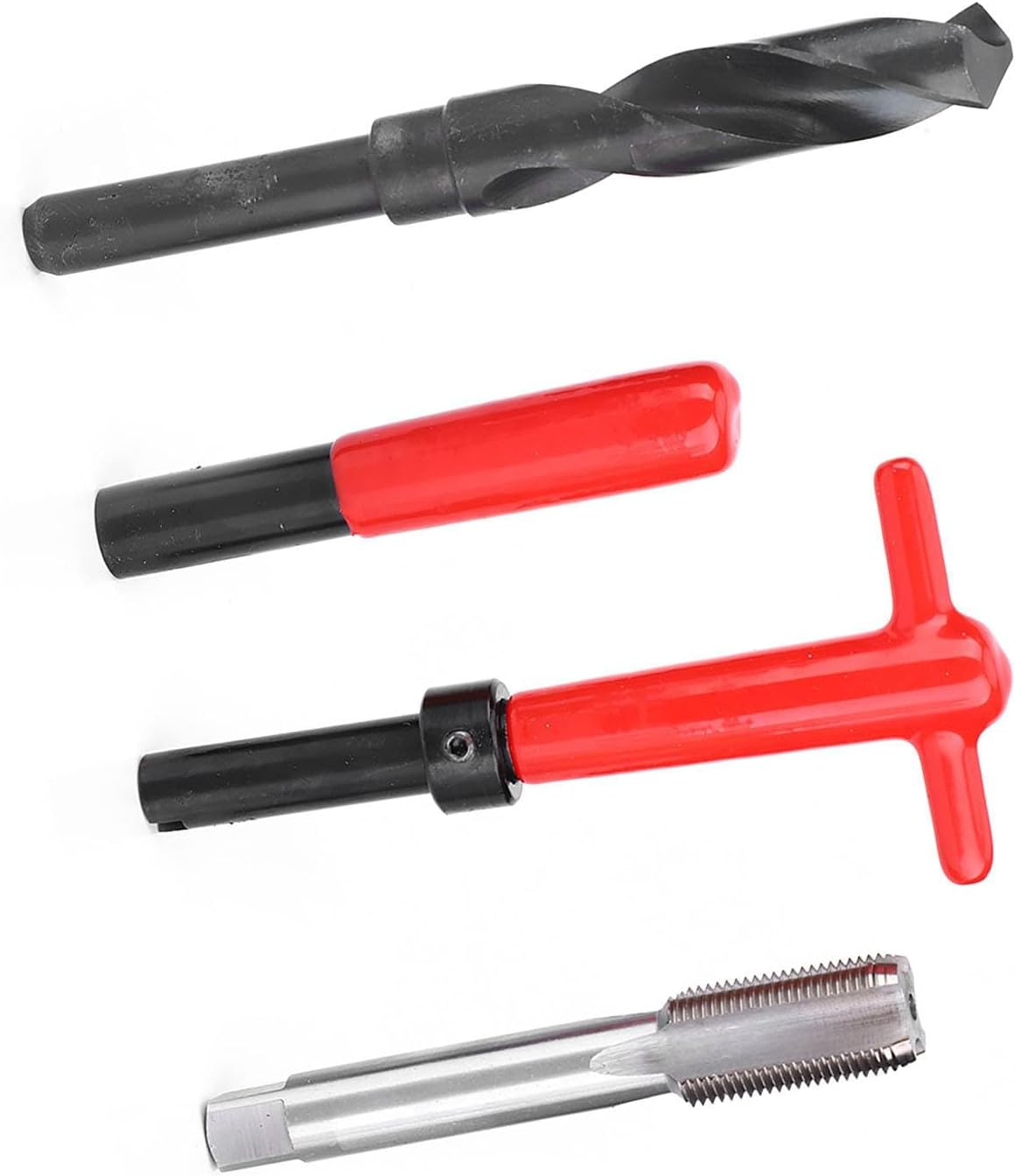 Thread Repair Kit, 10Pcs M18X1.5 Stainless Steel Inserts Twisted Drill Wrench Tool for Automotive Applications, High Voltage Equipment image number 6