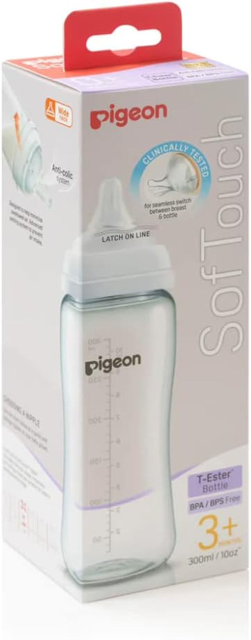 Pigeon Softouch 3 Bottle T-Ester 300Ml (M) image number 2