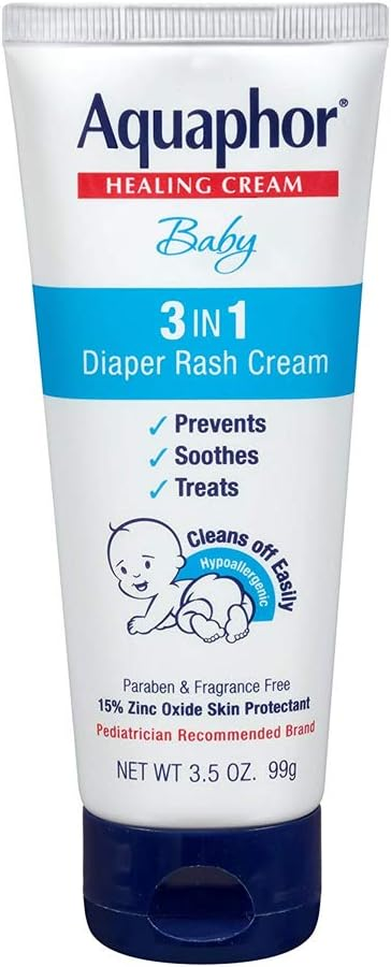 Aquaphor Diaper Rsh Crm H Size 3.5Z Aquaphor Diaper Rash Cream Healing 3.5Z image number 1