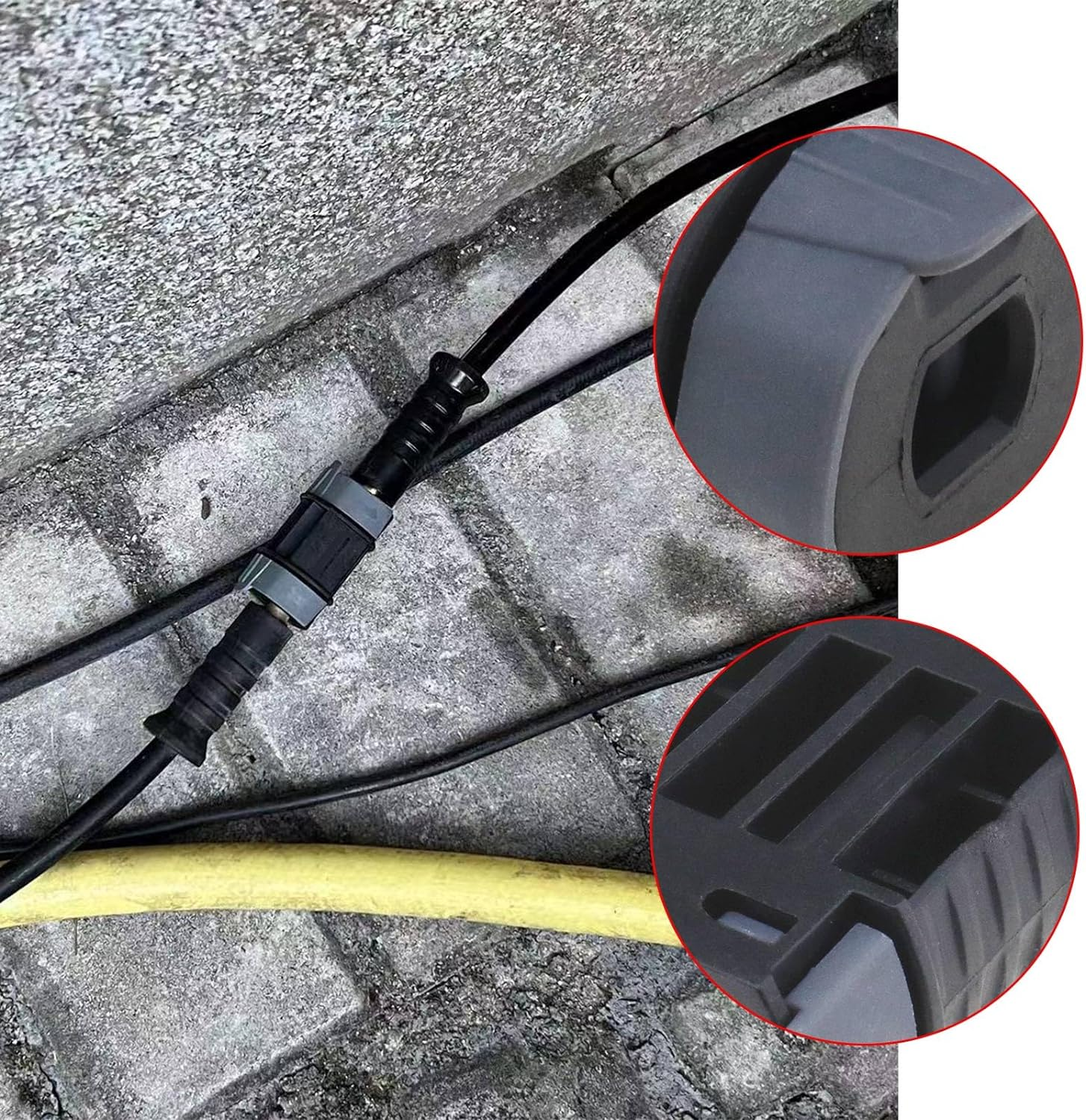 High Pressure Washer Hose Extension Fittings,Compatible with Karcher K1/K2/K3/K4/K5/K6/K7 Pressure Washer Hose Connector Adapter Maximum Pressure 160 Bar image number 4