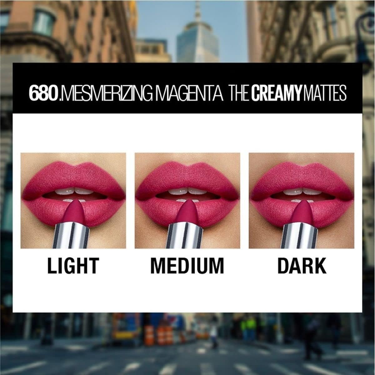 Maybelline New York Colour Sensational Creamy Mattes 680 Mesmerizing Magenta image number 5