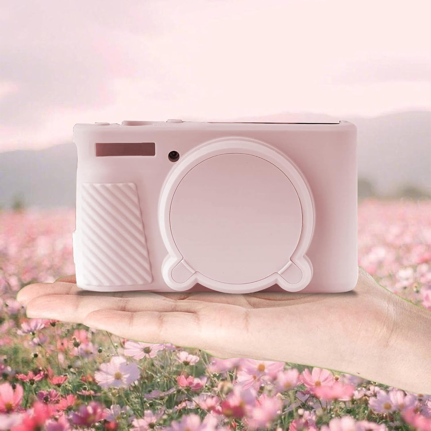 Aiyraa Canon Powershot SX740 HS Soft Silicone Protective Case Scratch-Resistant Cover with Removable Lens Cover for Canon SX740 SX730 HS Camera image number 5