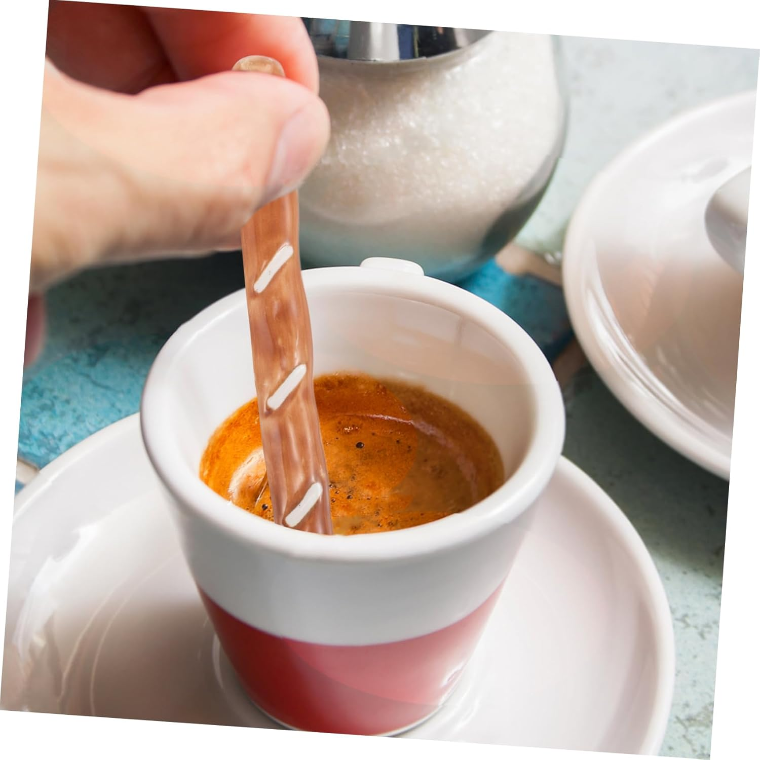 DONFAMDS Ceramic Espresso Stirrer Coffee Accessories Stir Stick for Tea Milk Reusable Stirrer for Home Office image number 5