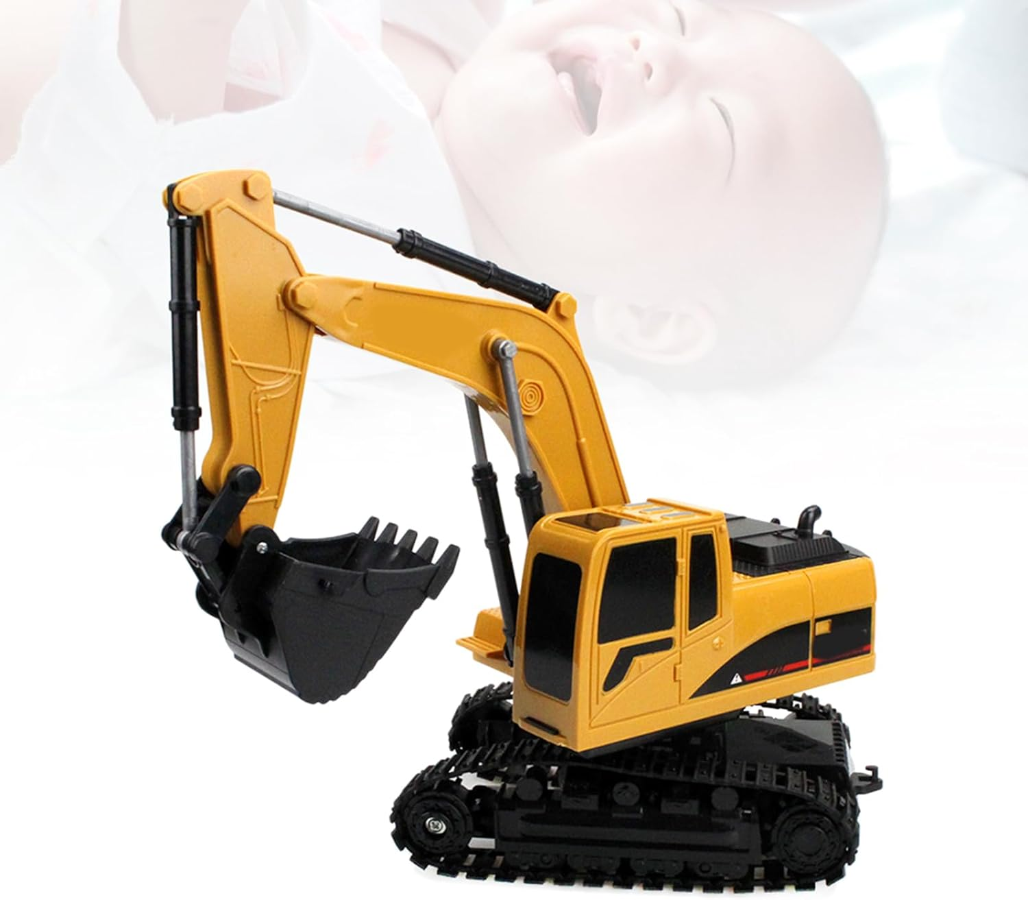 Remote Control Excavator Toys, Construction Excavator Toy Engineering Digger Truck, RC Excavator Toy with Light, Construction Toys for Boys 3-5 4-7 8-12 Year Old Kids, image number 5