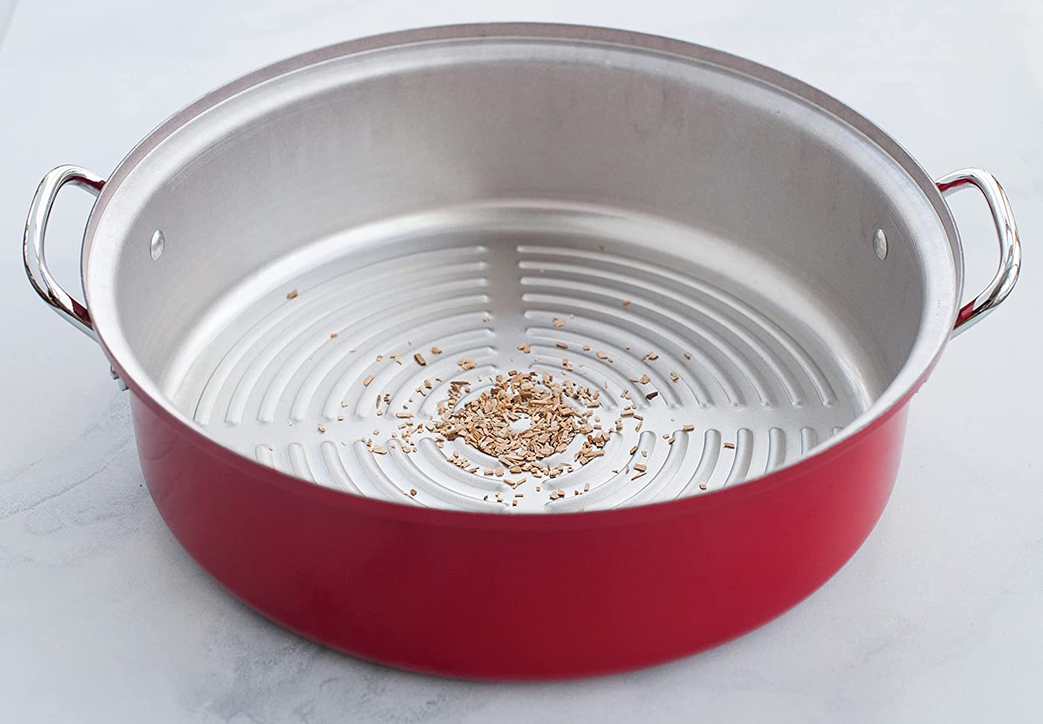 Nordic Ware 36556 Kettle Smoker, Red image number 3