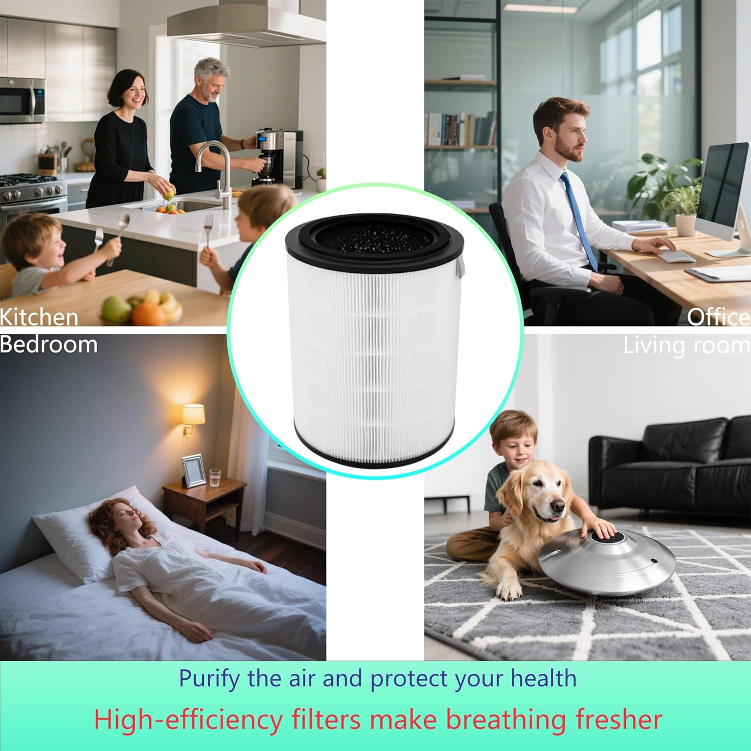 FY2180 Filter Replacement for Philips Air Purifier Series 2000I Models AC2936, AC2939, AC2958 and AC2959, 3-In-1 HEPA & Activated Carbon & Pre-Filter, Parts # FY2180/30 (1 Pack) image number 4