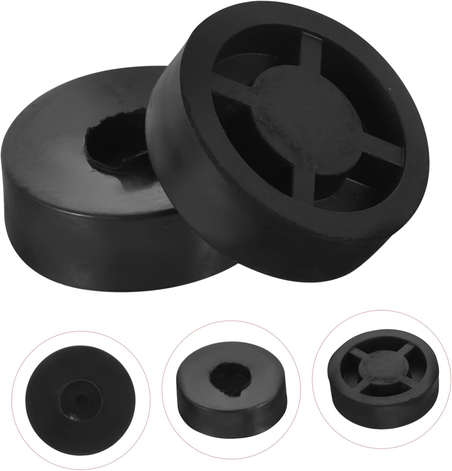 COHEALI 4Pcs Speaker Isolation Pads and Rubber Feet Set 45X15Mm for Home Amplifier Subwoofer Turntable Vibration Absorber, Non-Slip Speaker Isolation Feet for Hifi Audio Equipment image number 6