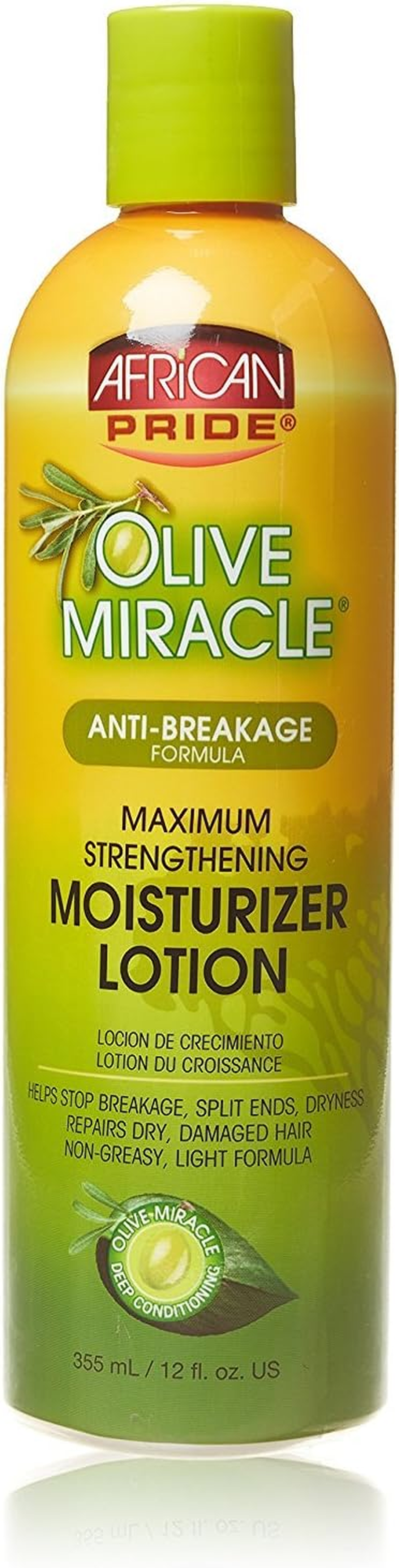 African Pride Olive Miracle Moisturizer Lotion 12 Oz