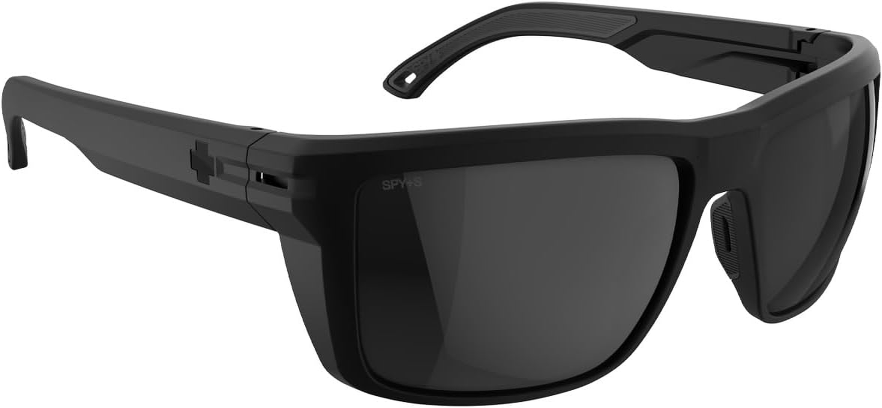 Spy Optic Men'S Overhaul XL Rectangular Sunglasses, Soft Matte Black Happy Boost Polar Black Mirror, 60Mm image number 3
