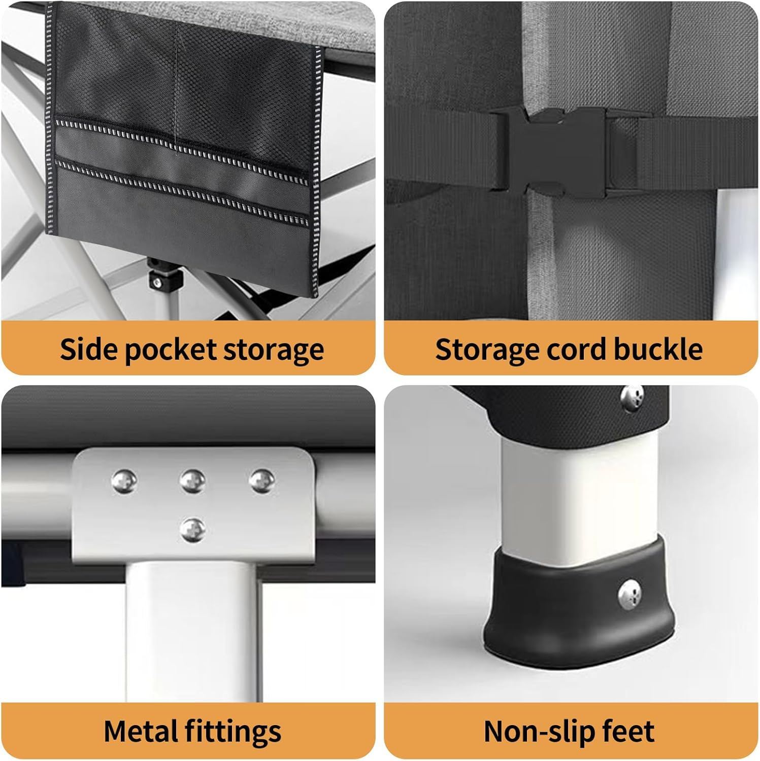 Folding Camping Cot, Sleeping Cots for Adults with Mattees, Camping Bed for Home, Office and Outdoor Beach(Include Carry Bag)