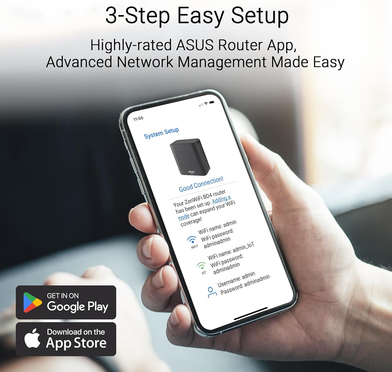 ASUS Zenwifi BD4 Dual-Band Wifi 7 Mesh, 3600 Mbps, 4900 Sq.Ft. (2Pk), Dual 2.5G Ports, Security and Parental Controls Included, Smart Home Master Ssids