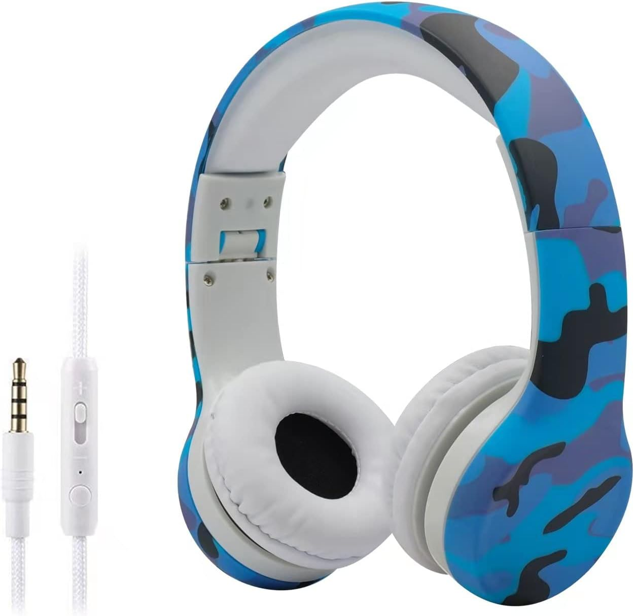 Headphones for Kids, Hisonic Kids Headphones with Volume Limiter Adjustable Kids Adult Headset for Ipod Ipad Iphone Android Mobile Phone Tablet PC MP3 MP4 Player (Camouflage) image number 4