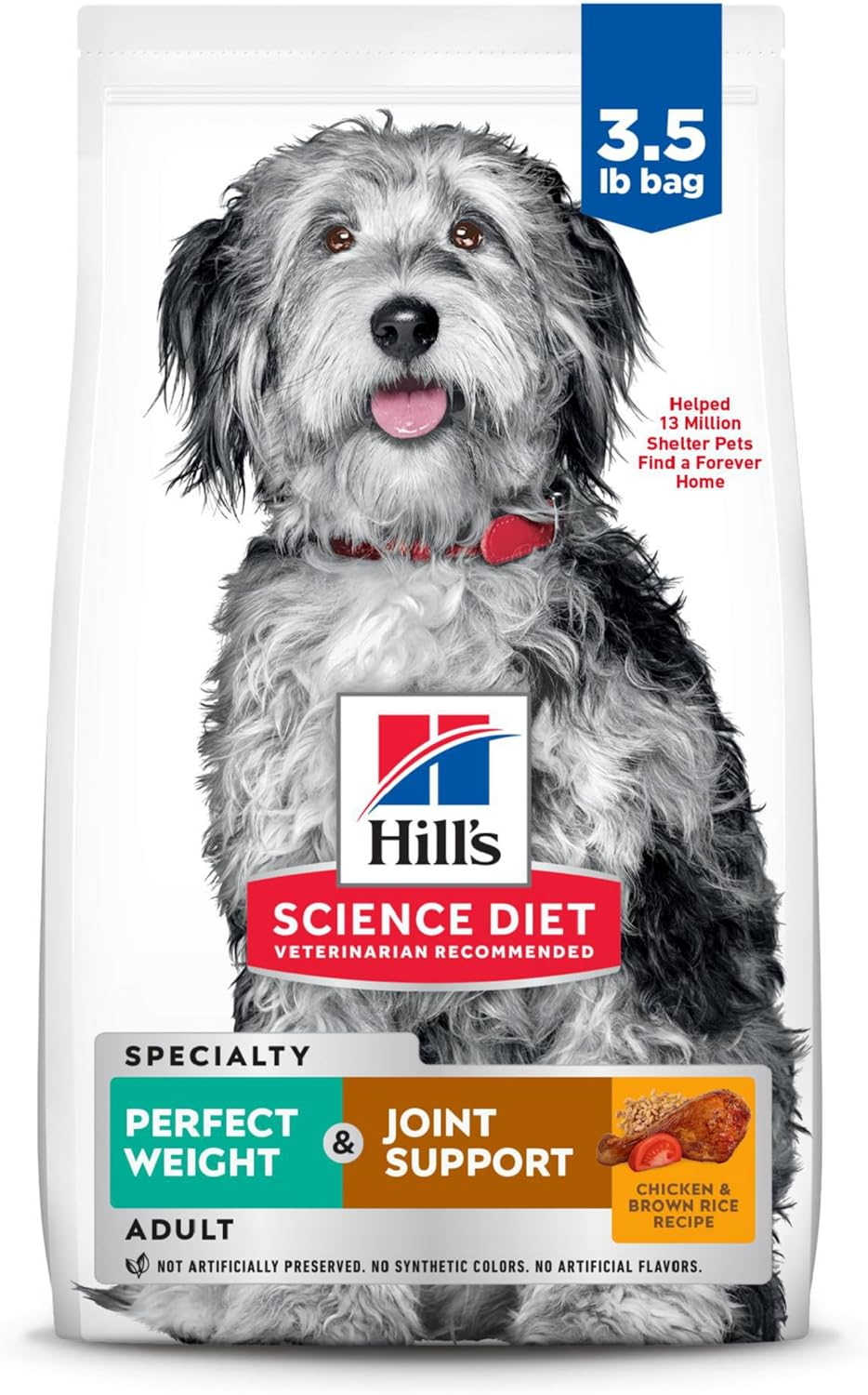 Hill&rsquo;S Science Diet Adult Perfect Weight + Joint Support Dry Dog Food 1.58Kg image number 5
