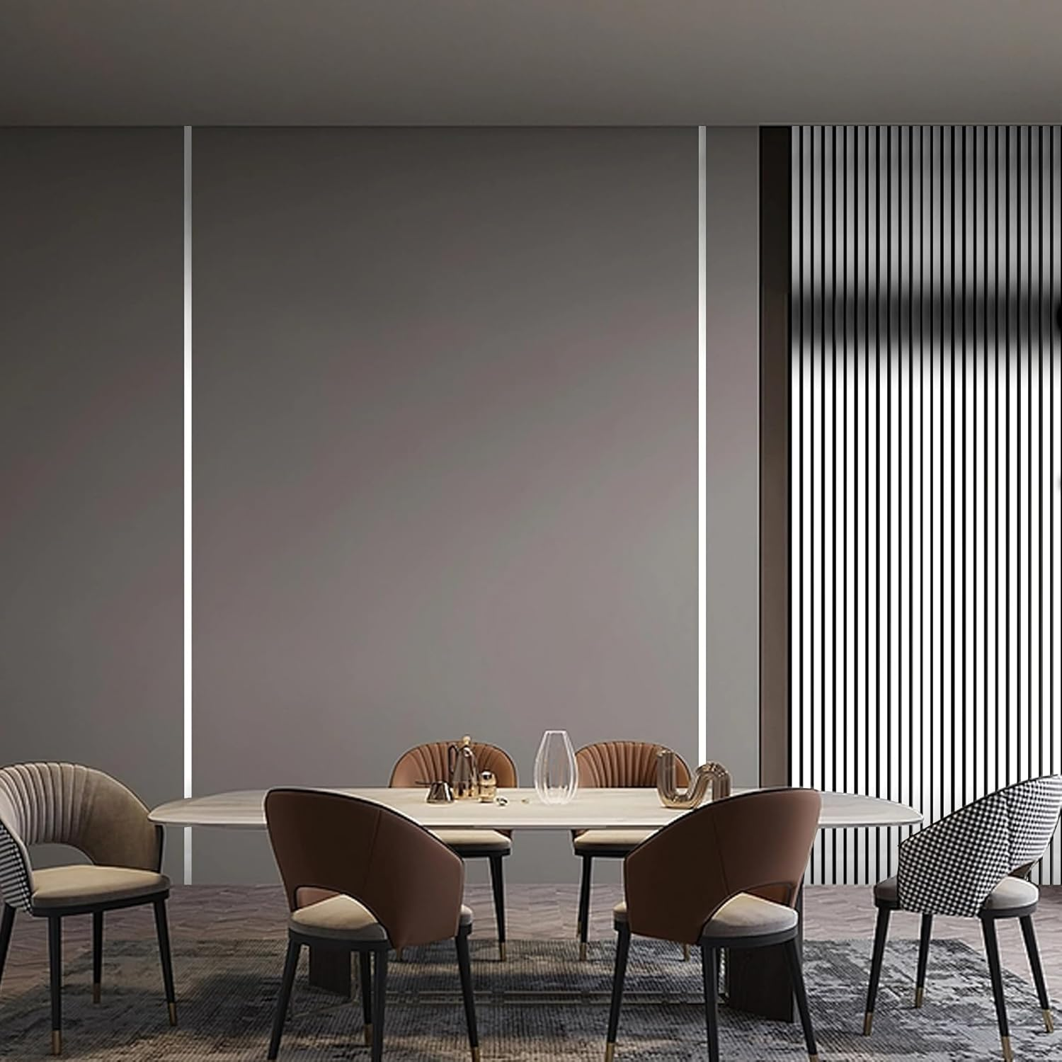 Silver Metalized Mirror-Like Finish Molding Trim, Peel and Stick Strip for Mirror Frame, Wall, Fireplace and Home DIY Decoration (32.8 Ft X 1.6 Inch) image number 3