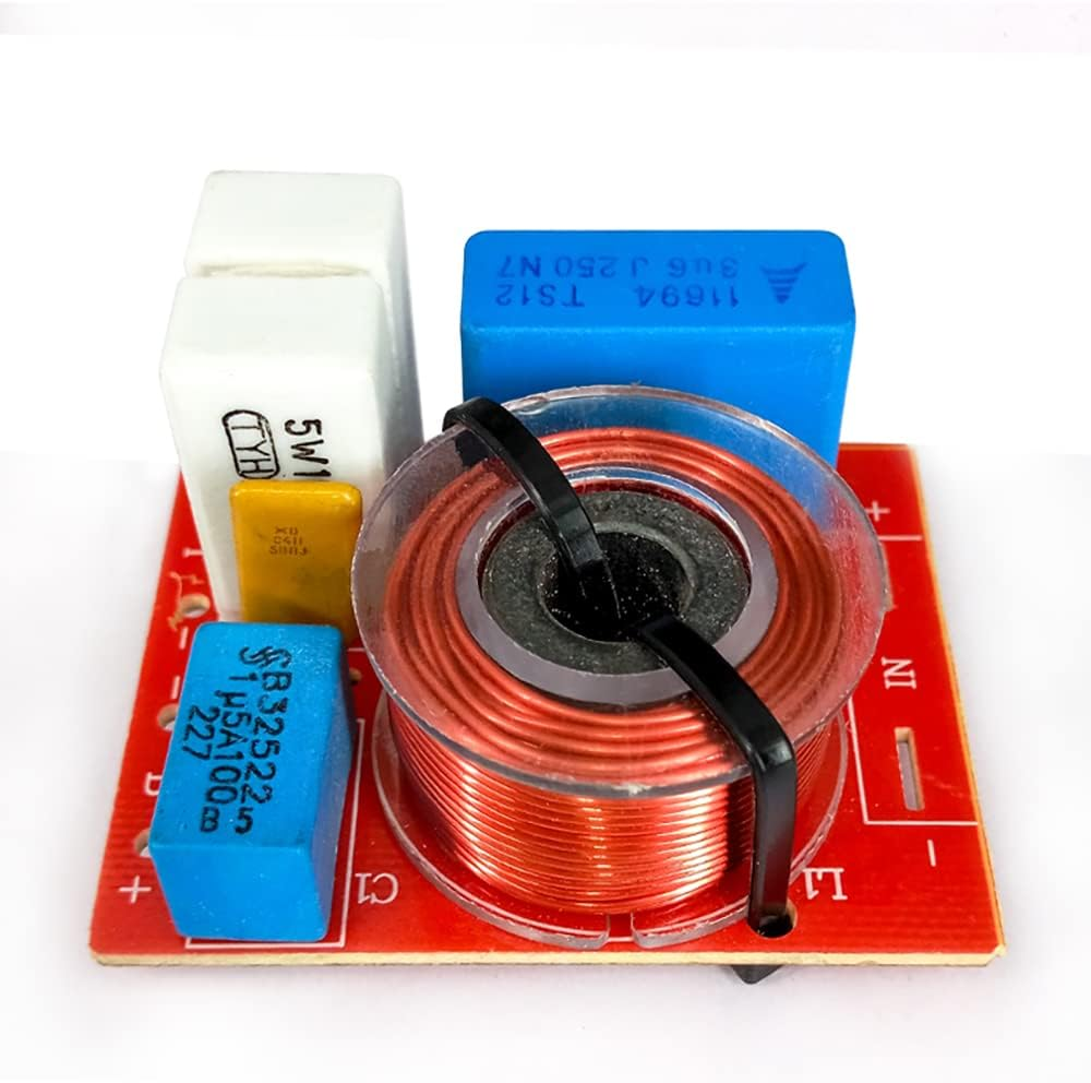 JINGERL 2Way 80W Hifi Stereo Speaker Treble+Bass Crossover 4-8Ohm Professional Audio Speaker Frequency Divider 2Pcs image number 2