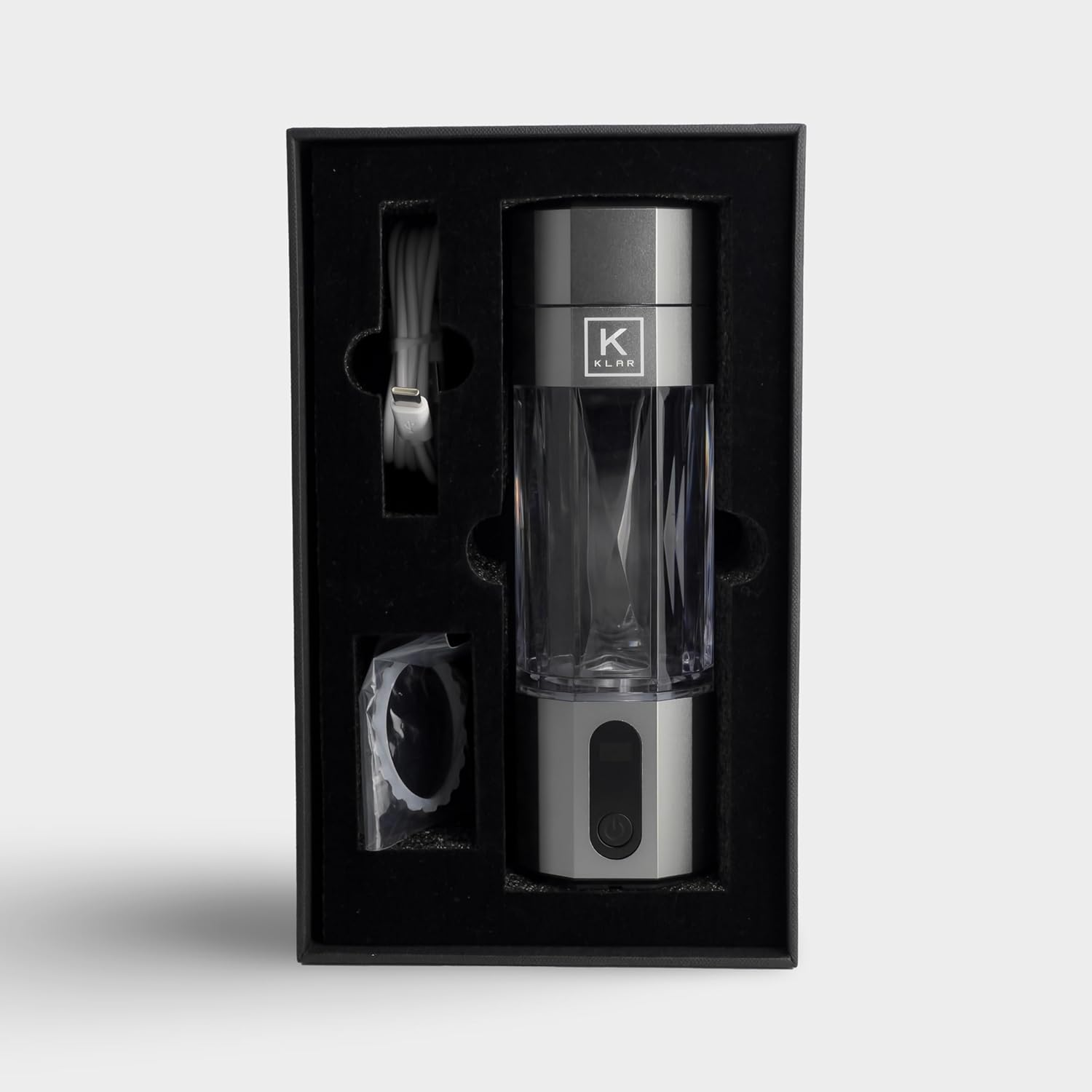 KLAR Elite Hydrogen Water Bottle - 15,000Ppb / 15Ppm - Market Leading Hydrogen Rating - Antioxidant Rich Water - Portable Hydrogen Generator - Premium Quality Bottle - AUS Owned. (Titanium Silver) image number 1