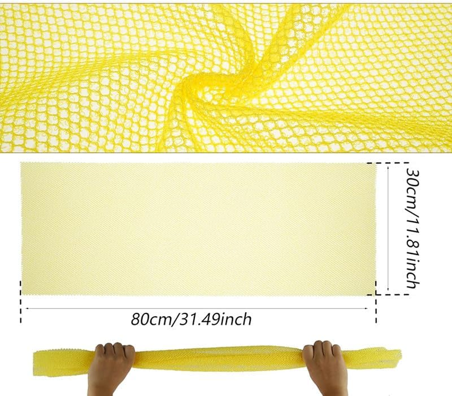 Net Scrubber Nylon Mesh Bath Sponge, 4Pcsexfoliating Body Scrubber Washcloth Sponge,Body Back Scrubber Towel Bath Wash Cloth, Body Exfoliator Loofah Luffa Sponge Net Rag image number 3