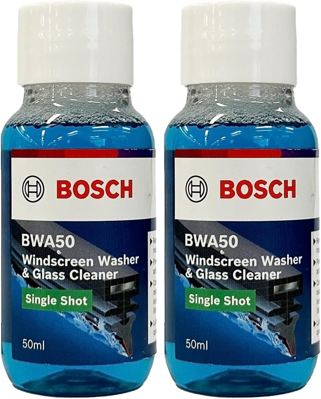 BOSCH BWA50 Windshield Washer Fluid 50Ml - Efficient & Reliable Glass Cleaner Solution for Your Car'S Clean Windshield - Single Shot image number 5