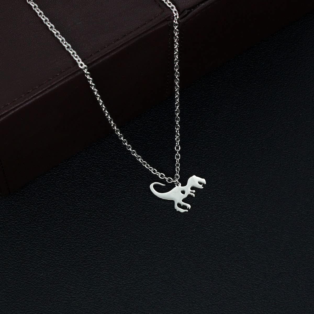 Dinosaur Gifts Necklaces for Boys Dinosaur Necklace for Women Girls Boys Christmas Birthday Gifts for Son Daughter BFF Friends Mom Dad Aunt Uncle image number 1