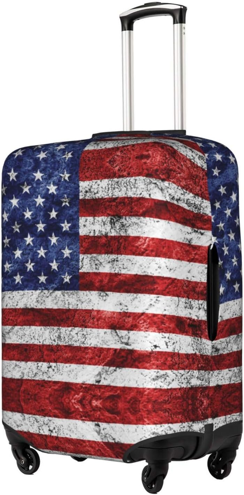 Obabo Butterfly Purple Travel Luggage Cover,Washable Suitcase Cover Protector Anti-Scratch Suitcase Cover Fits 18-32 In, American Flag Independence Fourth of July, X-Large image number 4