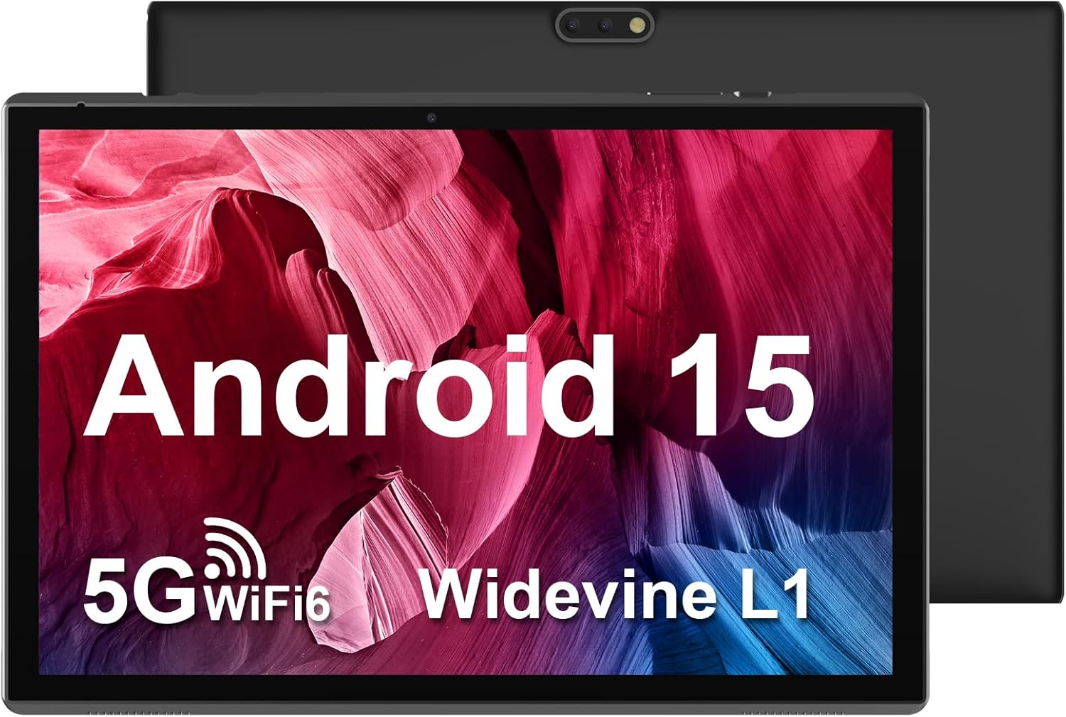 10 Inch Tablet Android 15 Tablet PC, 10.1" Android Tablets DDR4 8GB RAM(5GB Expand) 32GB ROM 2MP+8MP Dual Camera Wifi-6 BT Support 1TB Expand 10 in IPS Tab 6000Mah Battery Powerful Performance Tablets
