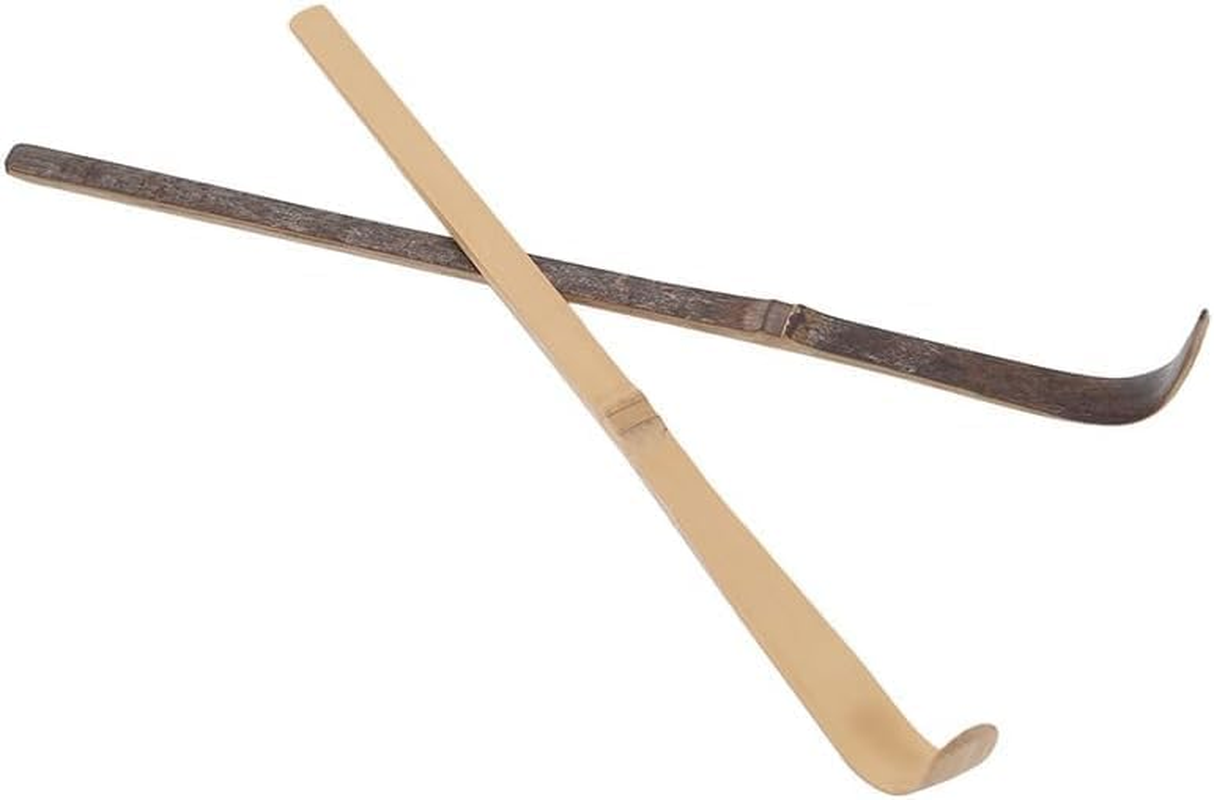 Brown 18Cm Bamboo Matcha Scoop Japanese Chashaku Hooked Green Tea Spoon for Tea Ceremony, Tea Scoops, Matcha Spoon, Bamboo Scoop,Coffee, Tea and Espresso, Tea Accessories image number 3