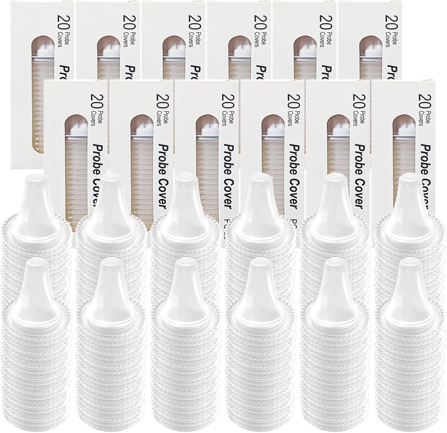 Ear Thermometer Probe Covers, 240 Pcs Ear Thermometer Refill Caps Lens Filters for Digital Ear Thermometers image number 1