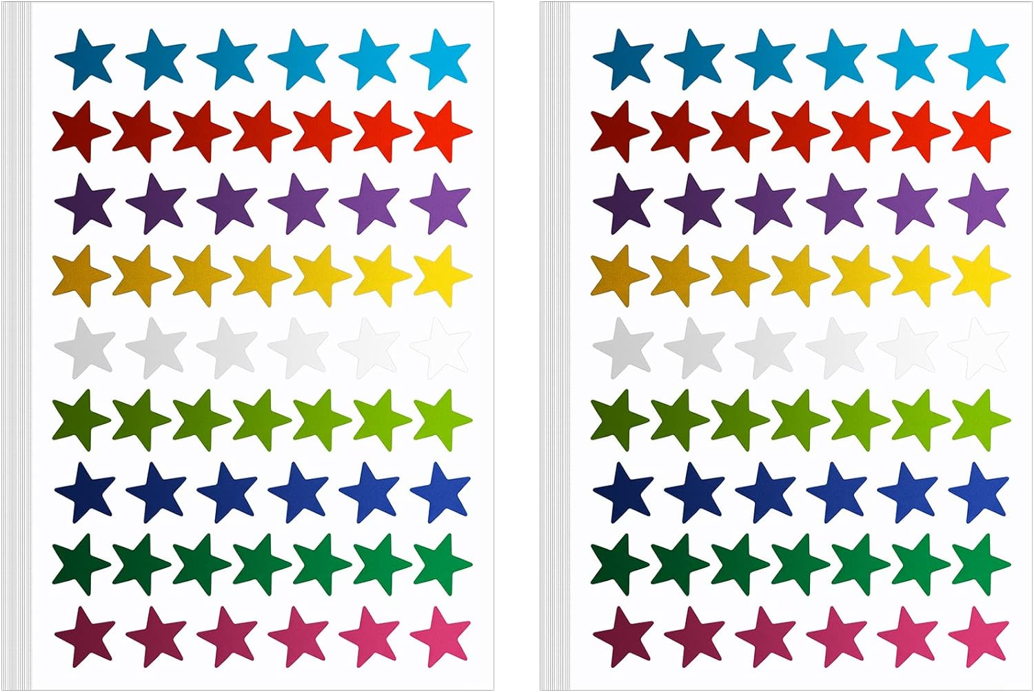 1080 PCS Gold Star Stickers, Small Star Stickers, 20 Sheets Foil Star Metallic Stickers, Star Sticker for Kids Reward, School Planner, Behavior Chart, Classroom Teacher Supplies, DIY, Home