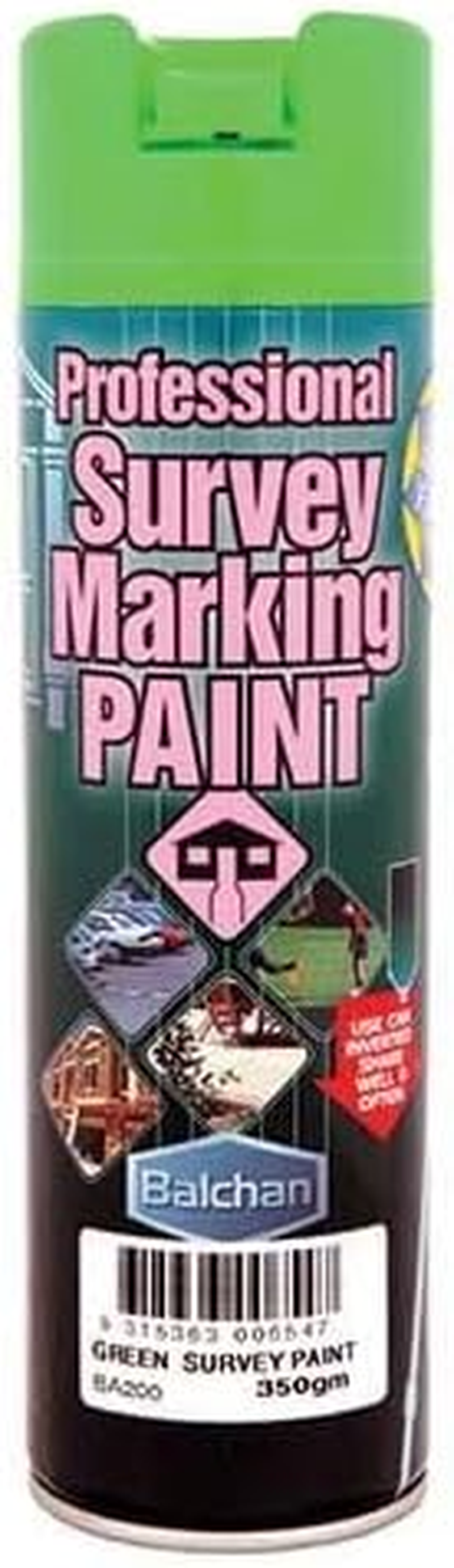 Professional Survey Marking Paint, Green, 350 G