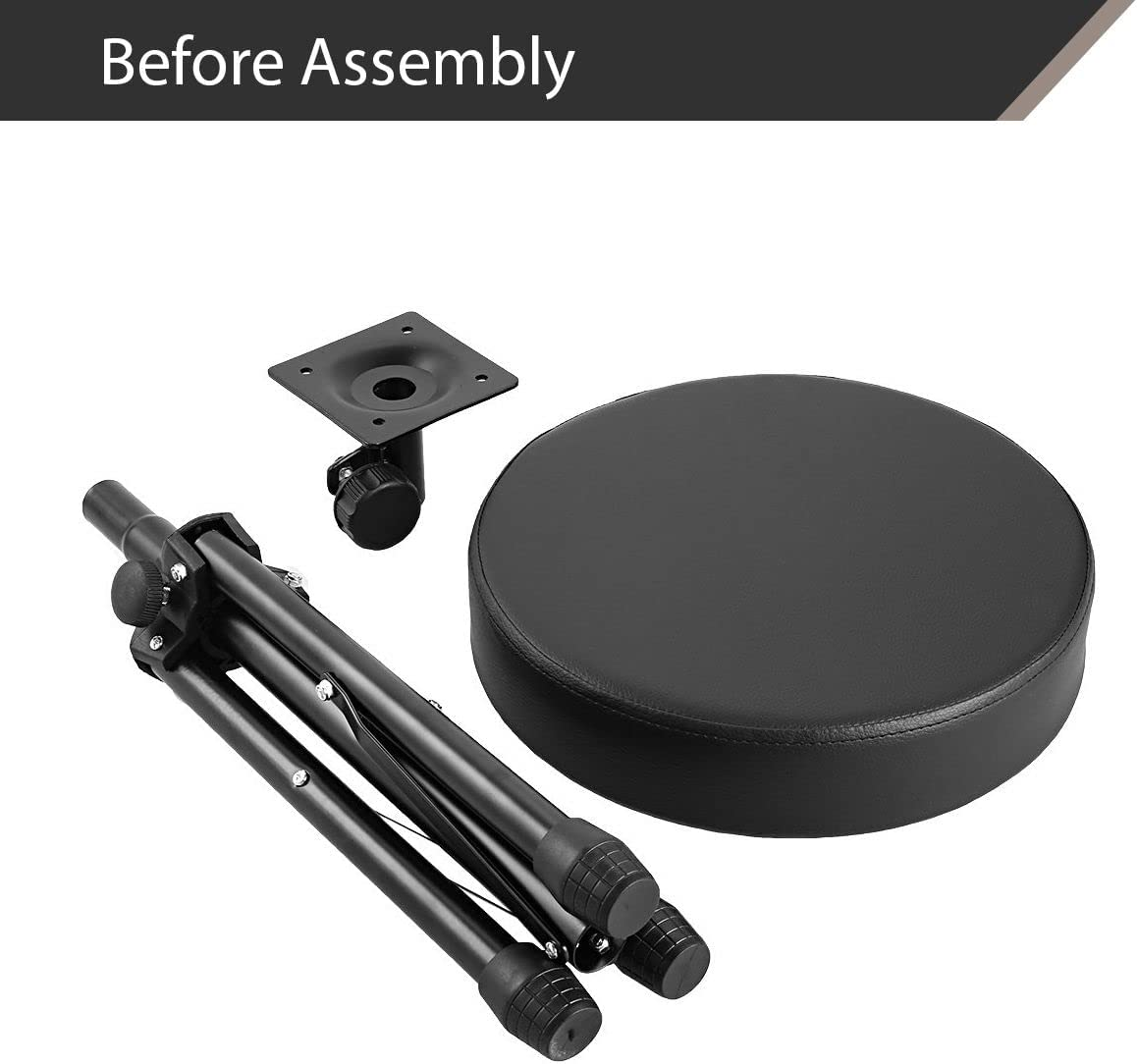 Melodic Drum Stool Throne Seat Chair Folding Padded Rotatable for Kids Adults image number 1