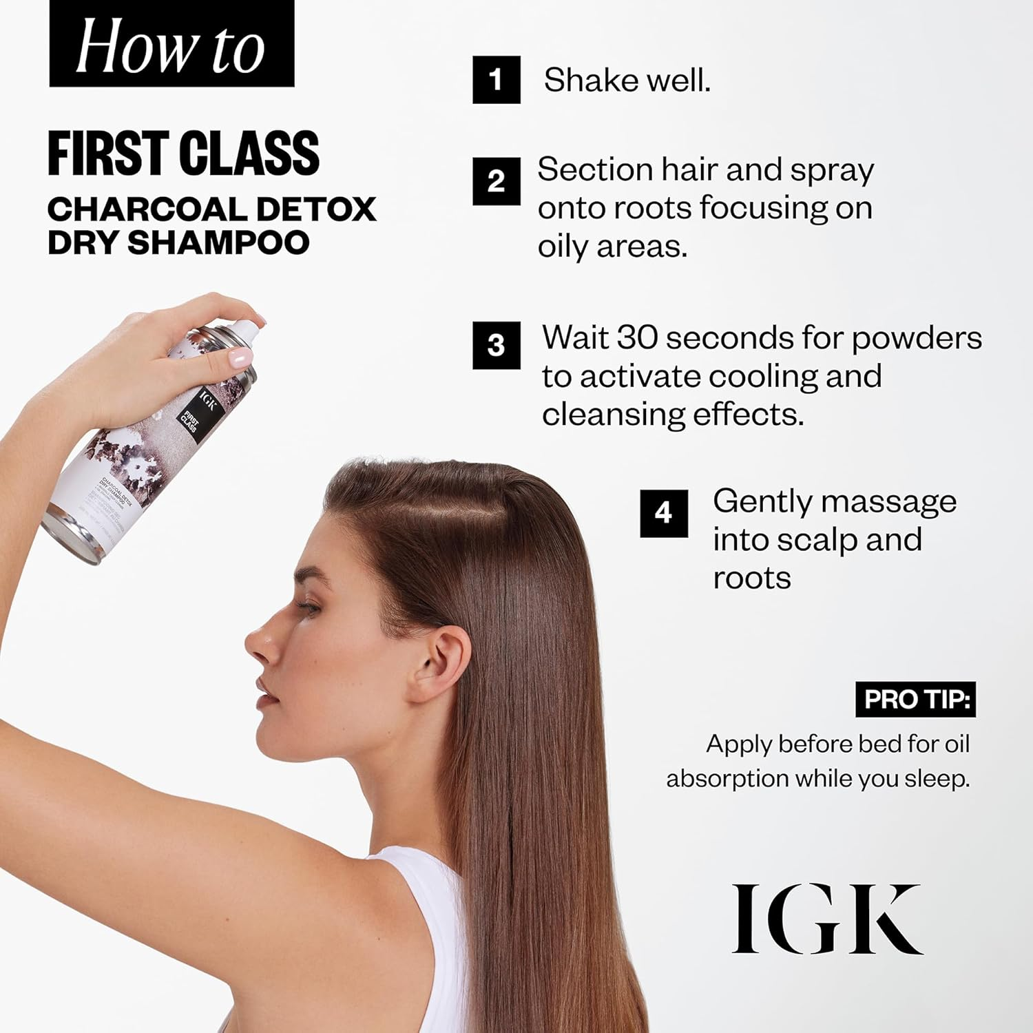 IGK First Class Dry Shampoo 288Ml image number 3