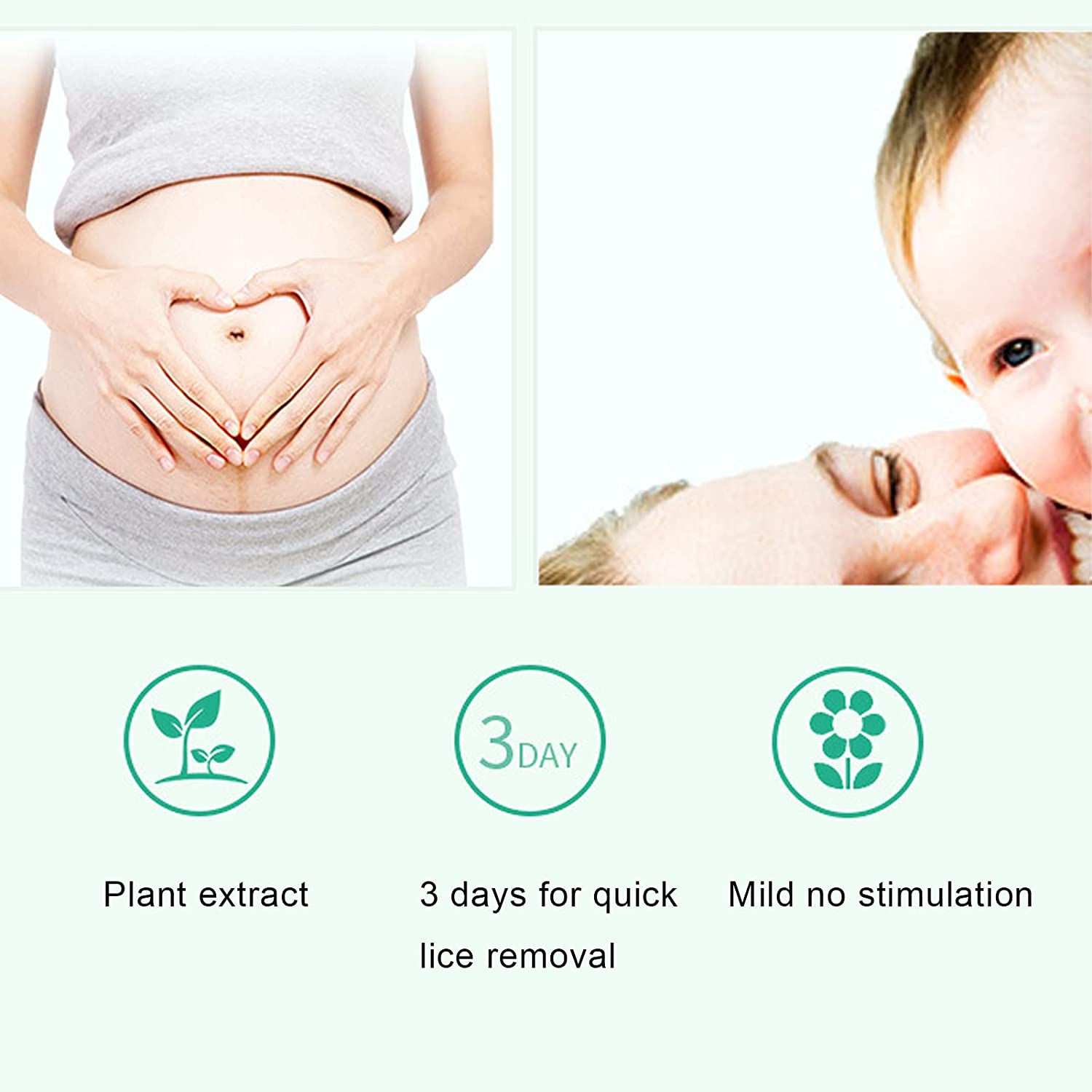 Fine Tooth Comb, Professional Stainless Steel Microgrooves Lice Nit Removal Hair Comb Reliable for Remove Lice Nit and Dandruff for All Hair Types