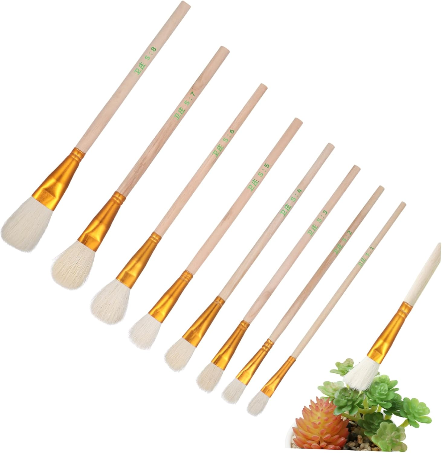 Sosoport 8Pcs Pollinator Pen Hand Pollination Brush Tools for Flower Fruit Tree Pollination Outdoor Gardening Supplies image number 6